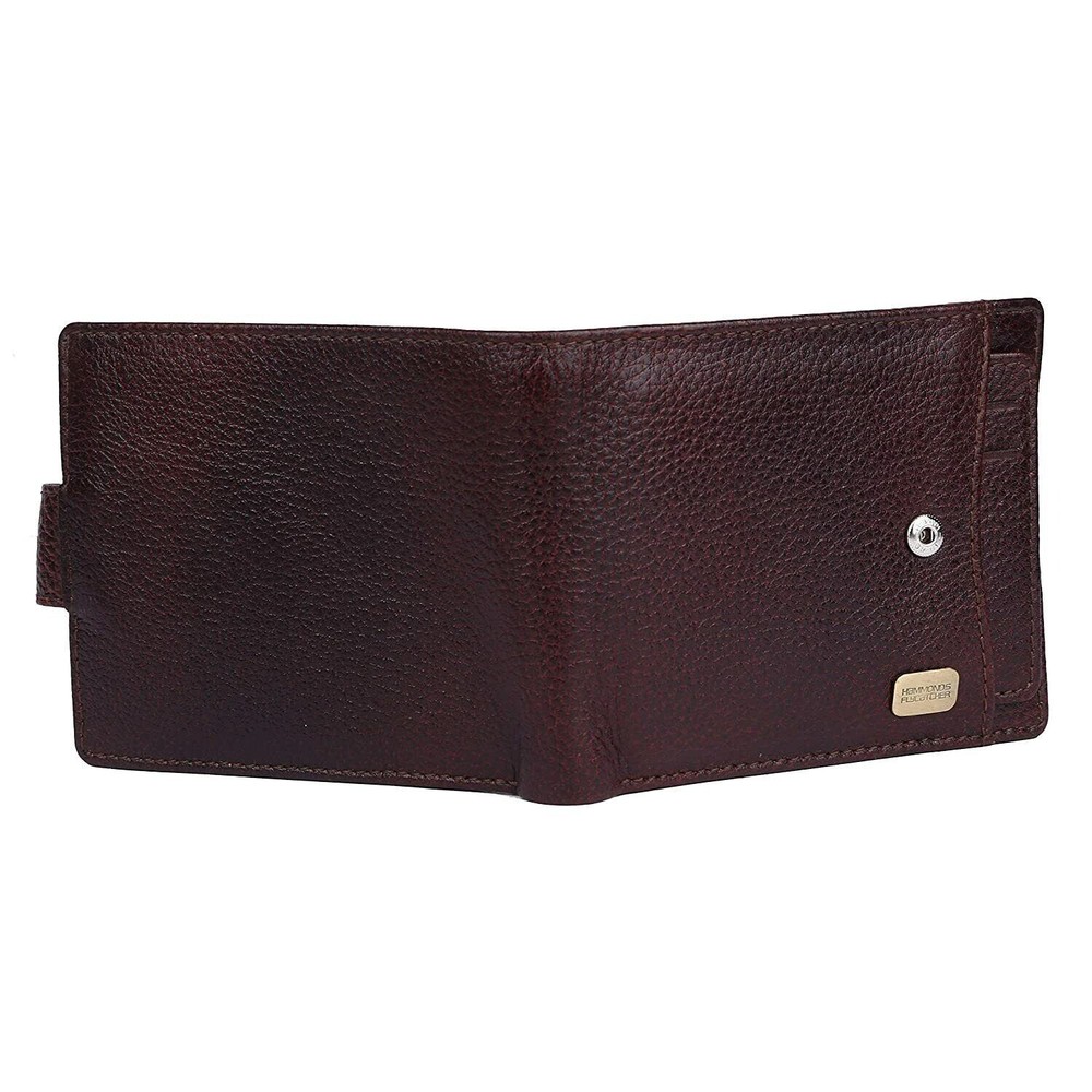 New RFID Protected Brown Leather Wallet for Men