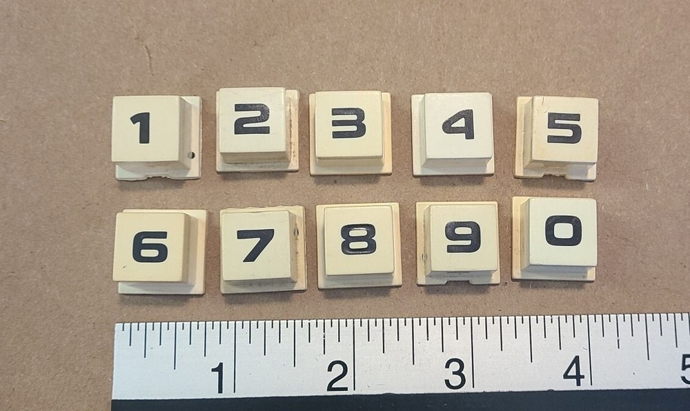 Rowe AMI jukebox selection keyboard number replacement keys - # 1 thru #0