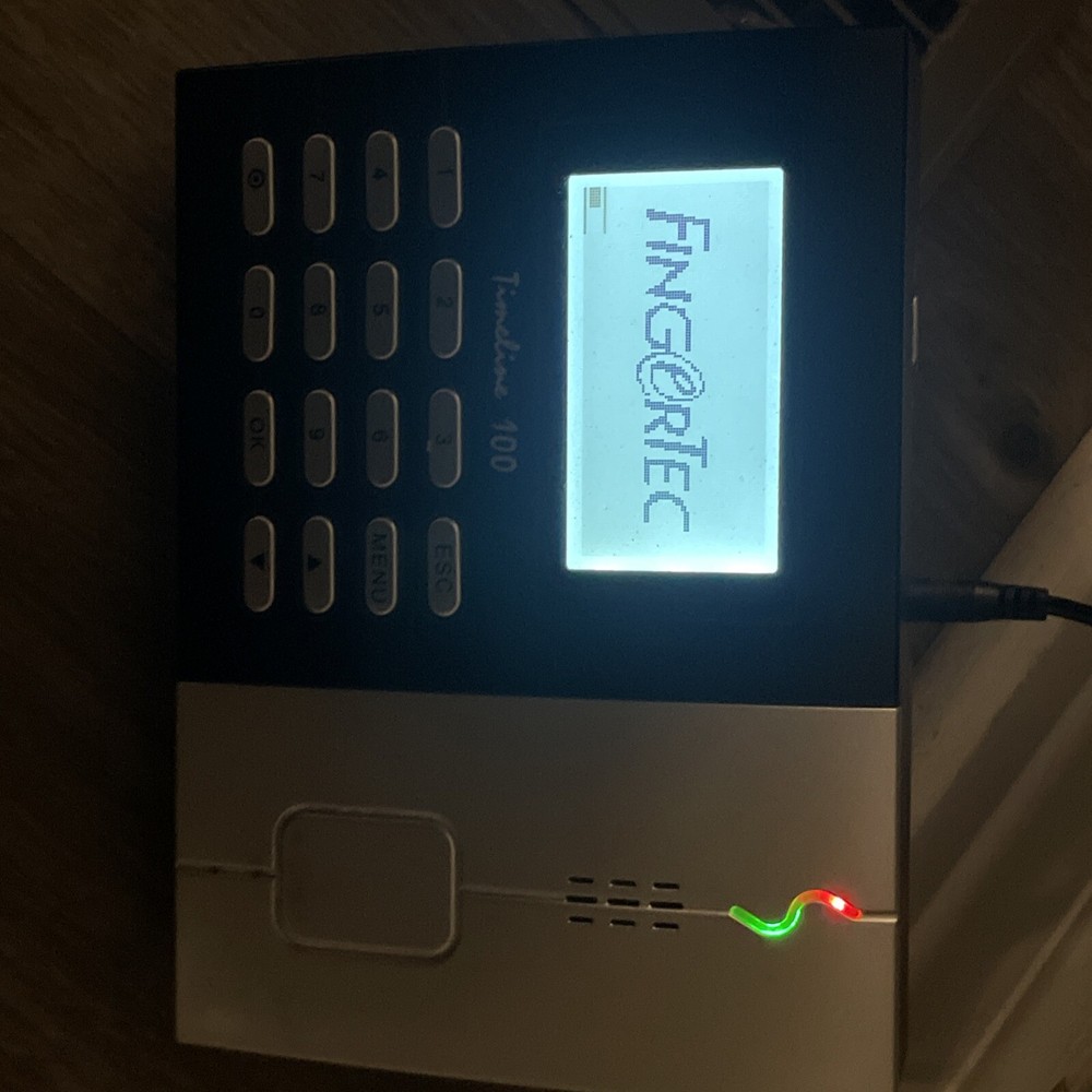 FINGERTEC TIMELINE 100 BIOMETRIC TIME CLOCK Working