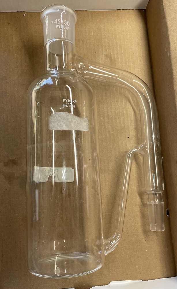 Pyrex 3920 1L One Piece Continuous Heavier than Water Liquid/Liquid Extractor