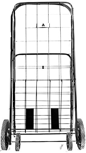 ATH Large Deluxe Rolling Utility / Shopping Cart - Stowable Folding Heavy Duty