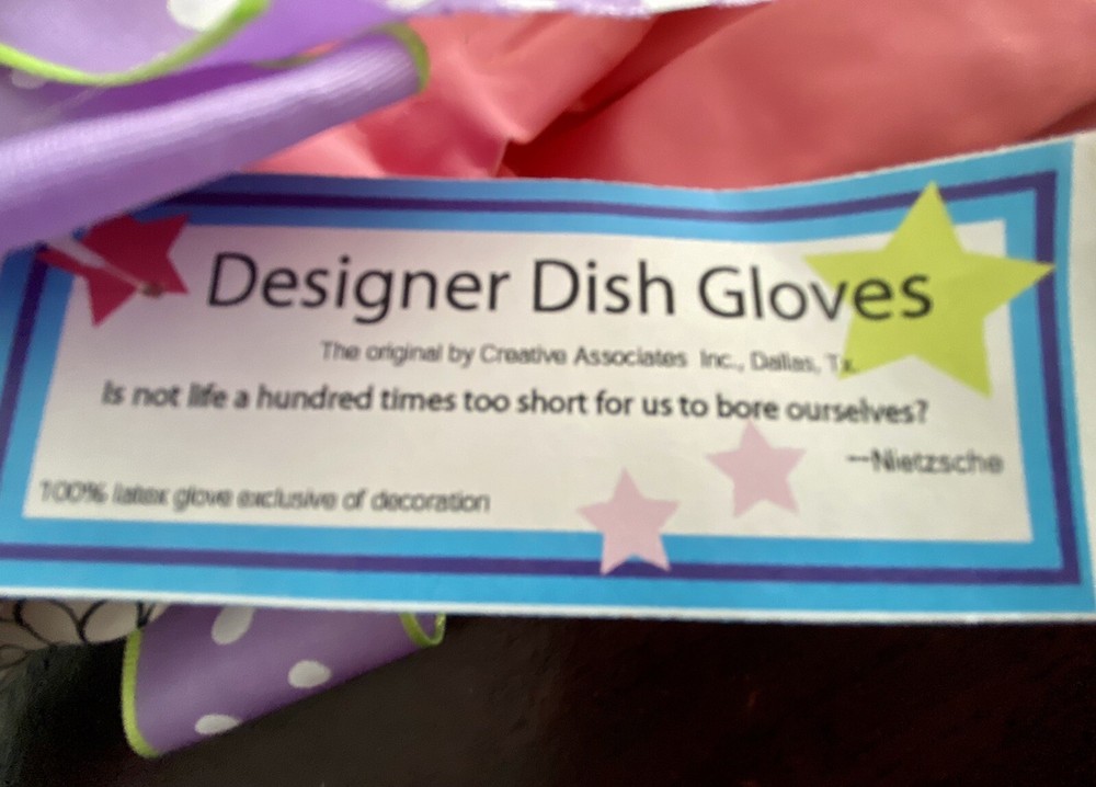 Designer Kitchen Work Dish Gloves