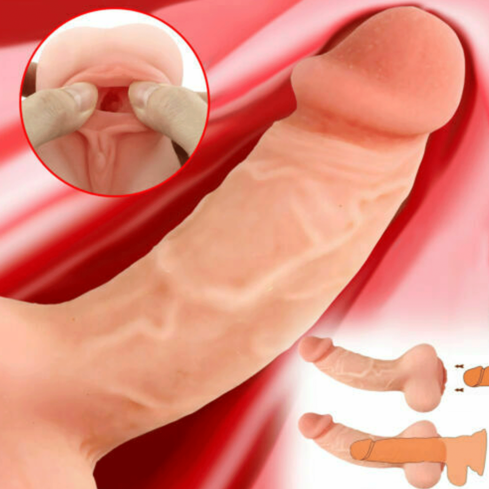 Penis SLEEVE Adult Male Realistic Vagina Pocket Pussy Masturbator Sex Toys Men