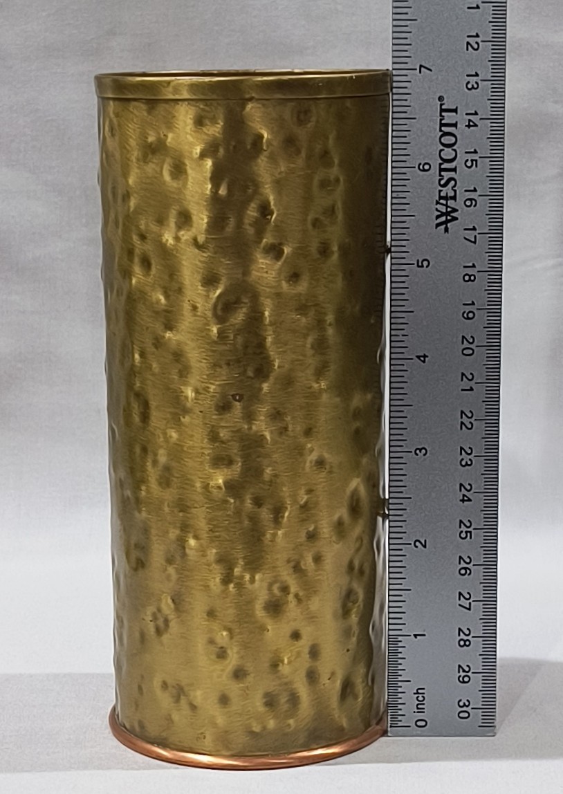 Brass Copper Matchstick Holder Cup Colony Metalsmiths of Virginia Denbigh