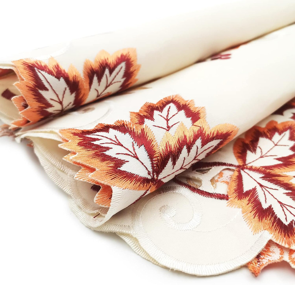 Fall Table Runner with Maple Leaf Long Festival Table Runner Table Decorations f
