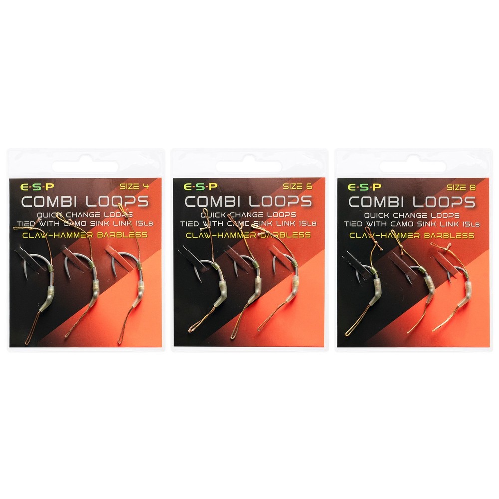 ESP Combi Loops Barbed & Barbless - Carp Fishing