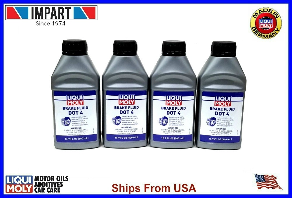 Liqui Moly DOT 4 Brake Fluid (4) 16.9oz 500mL Bottles  LM20154