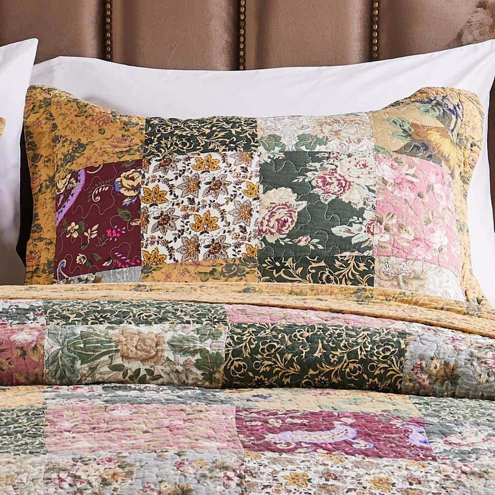 Antique Chic 3-Piece Multicolored King Quilt Set