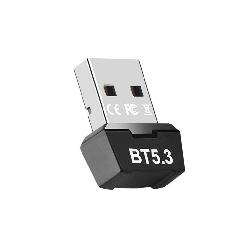 Bluetooth 5.3 USB Adapter for Desktop PC, Plug  Play Mini Dongle Receiver  Tr...