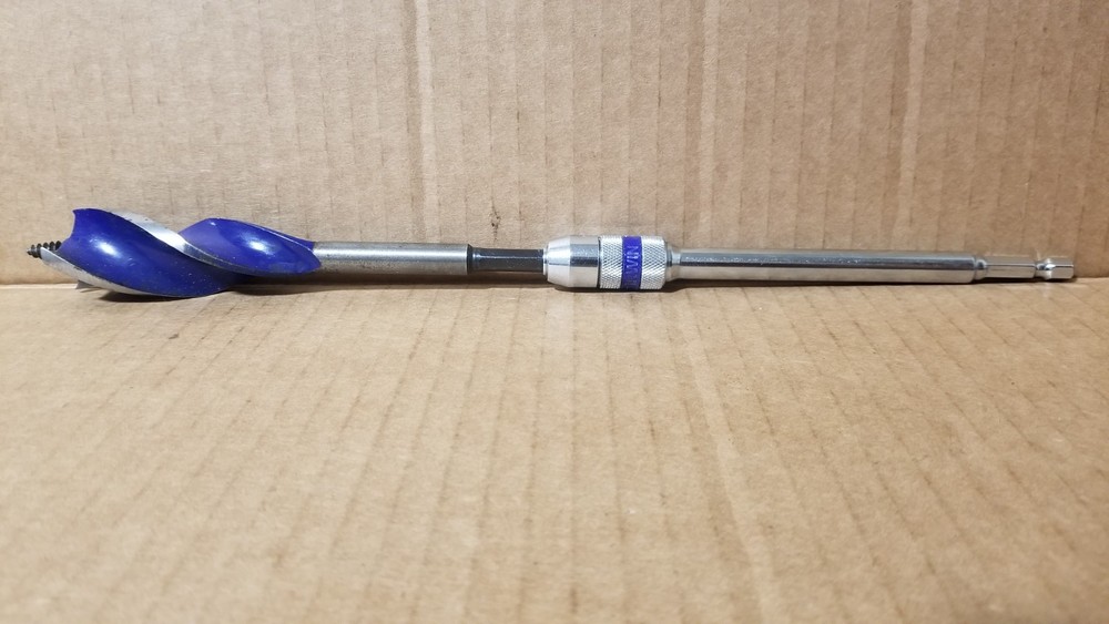 Irwin Speedbor 1" Drill Bit with Drill Extension Attachment VGC