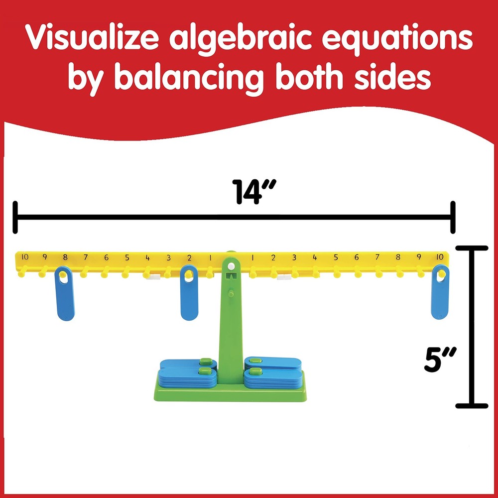 Student Math Balance Scale With 20 Weights For Hands On Learning Activities