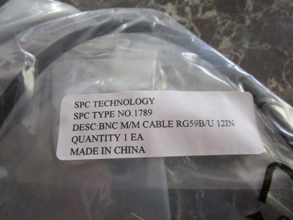 SPC TECHNOLOGY BNC M/M CABLE RG-59B/U 12''
