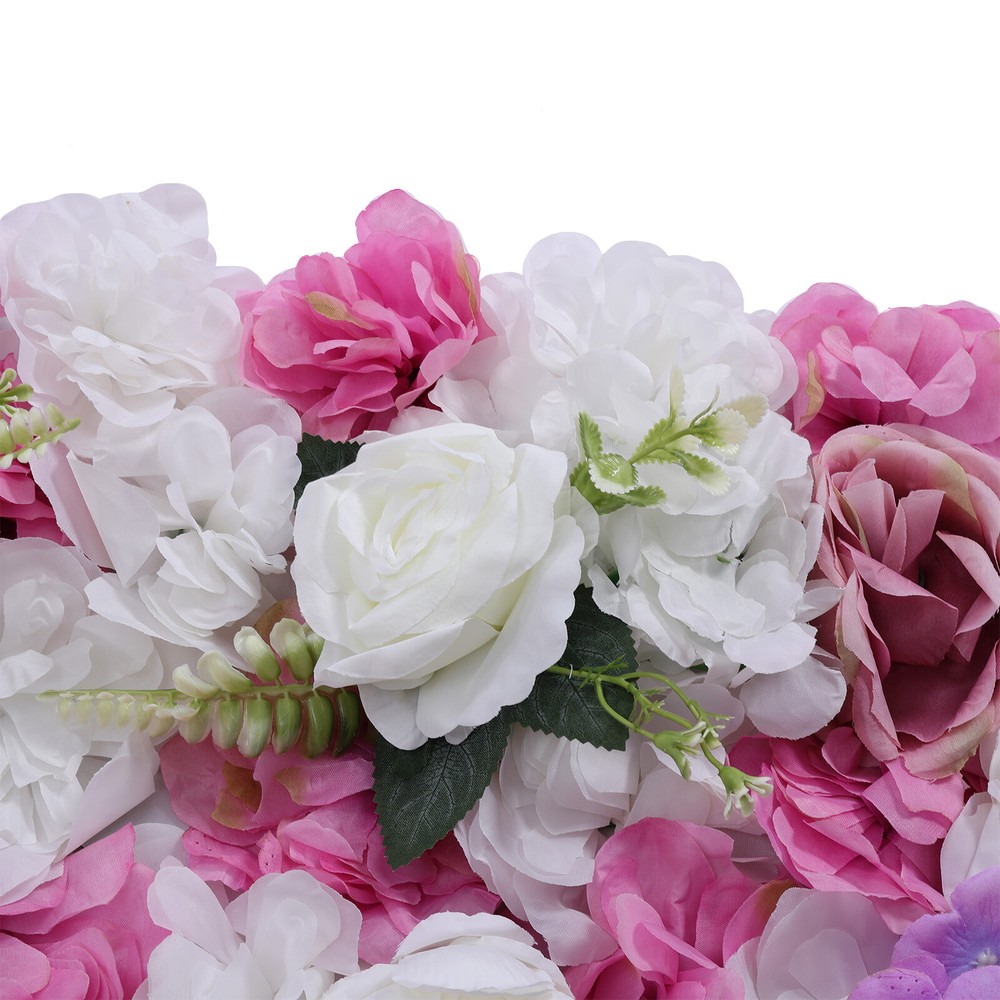 6PCS Artificial Hydrangea Flower Panel Wedding Party Background Wall Home Decor