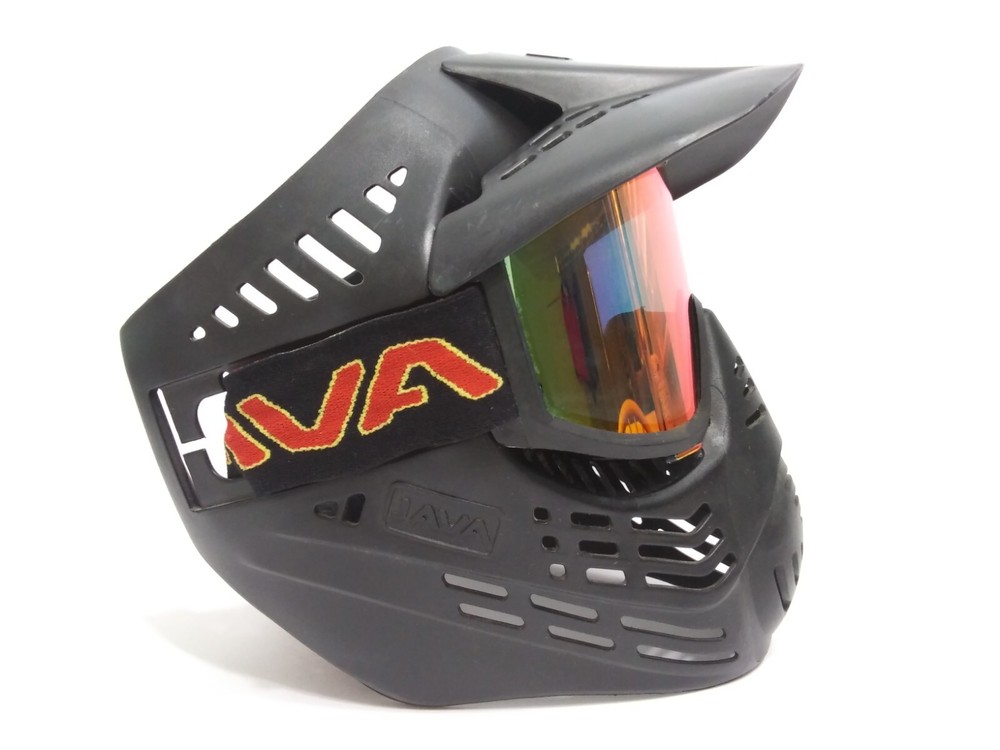 JAVA Paintball Mask Kingman Black Face Lens Shield