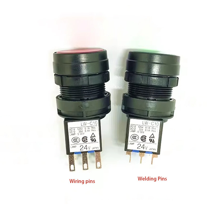 1PCS New For IDEC LW-C10 24V Push Button Switch Red Blue