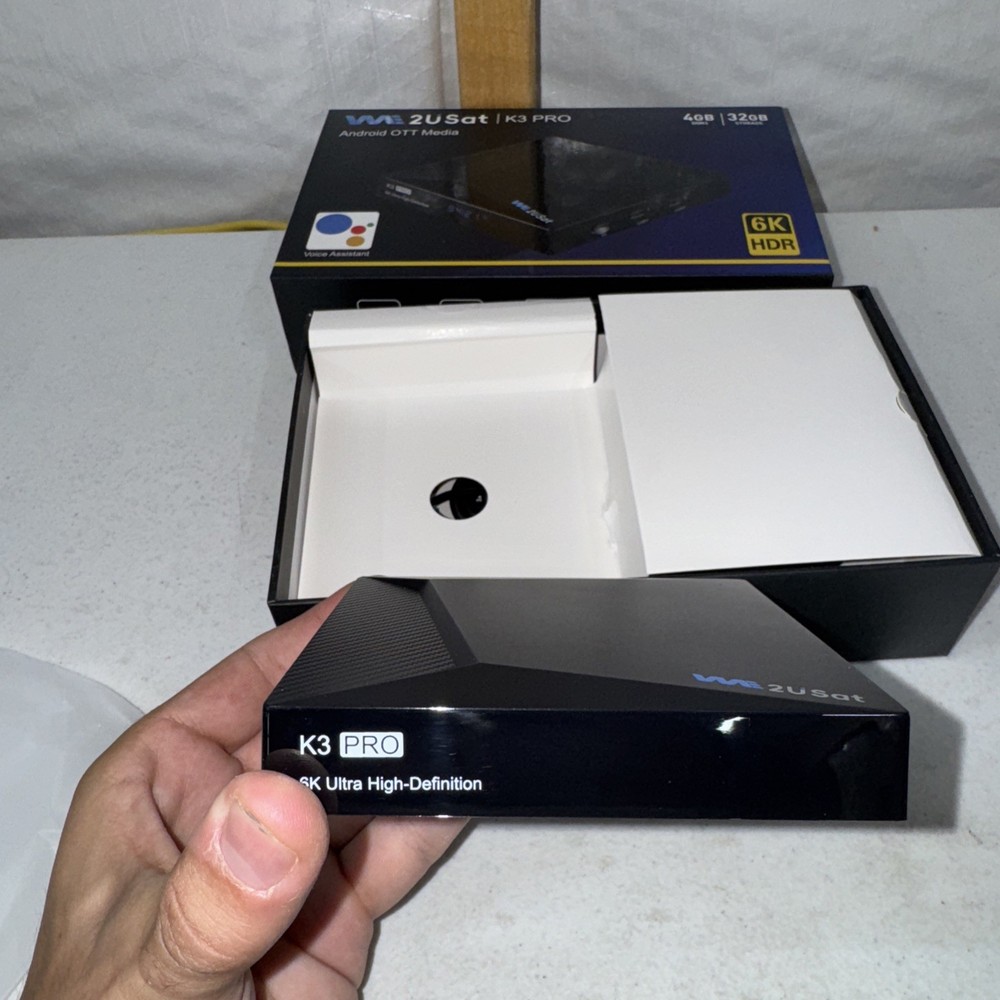 We2USat K3 PRO Android TV 6K (UNTESTED!)