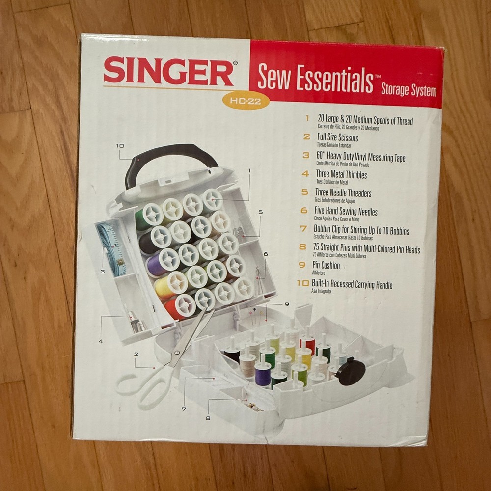 NEW Singer Sew Essentials Storage System Full With Extras