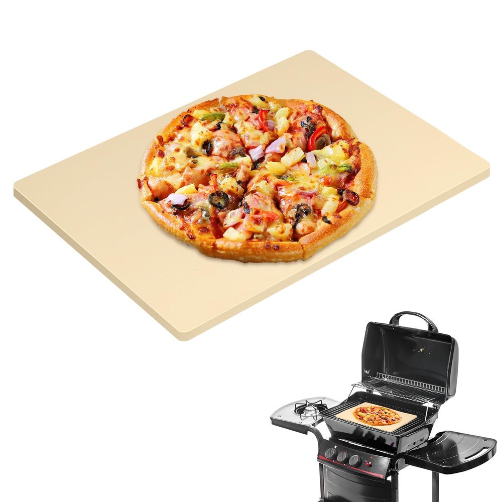 Extra Large Pizza Stone 24" x 18",Cooking Stone for Grill Rectangular, Baking...
