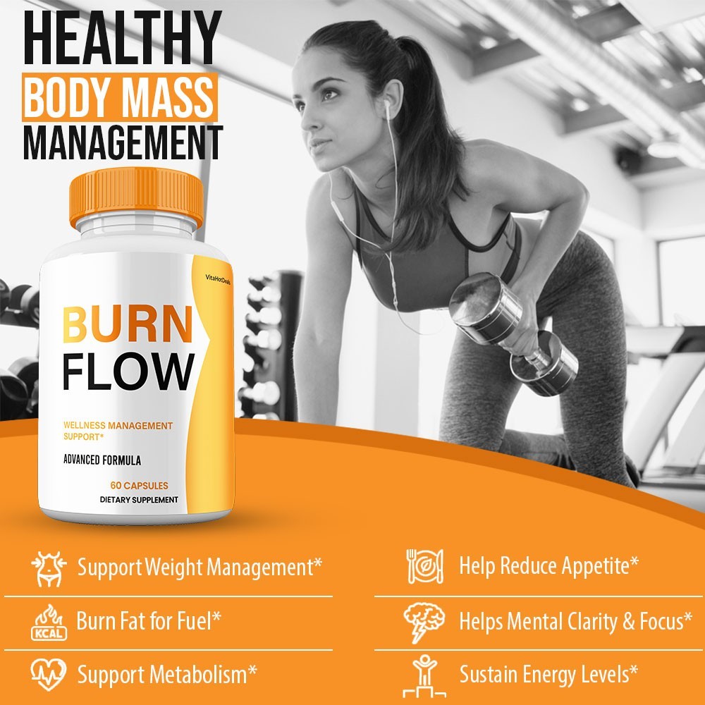 BurnFlow Capsules, Max Strength Formula, Burn Flow Supplement (10 Pack)