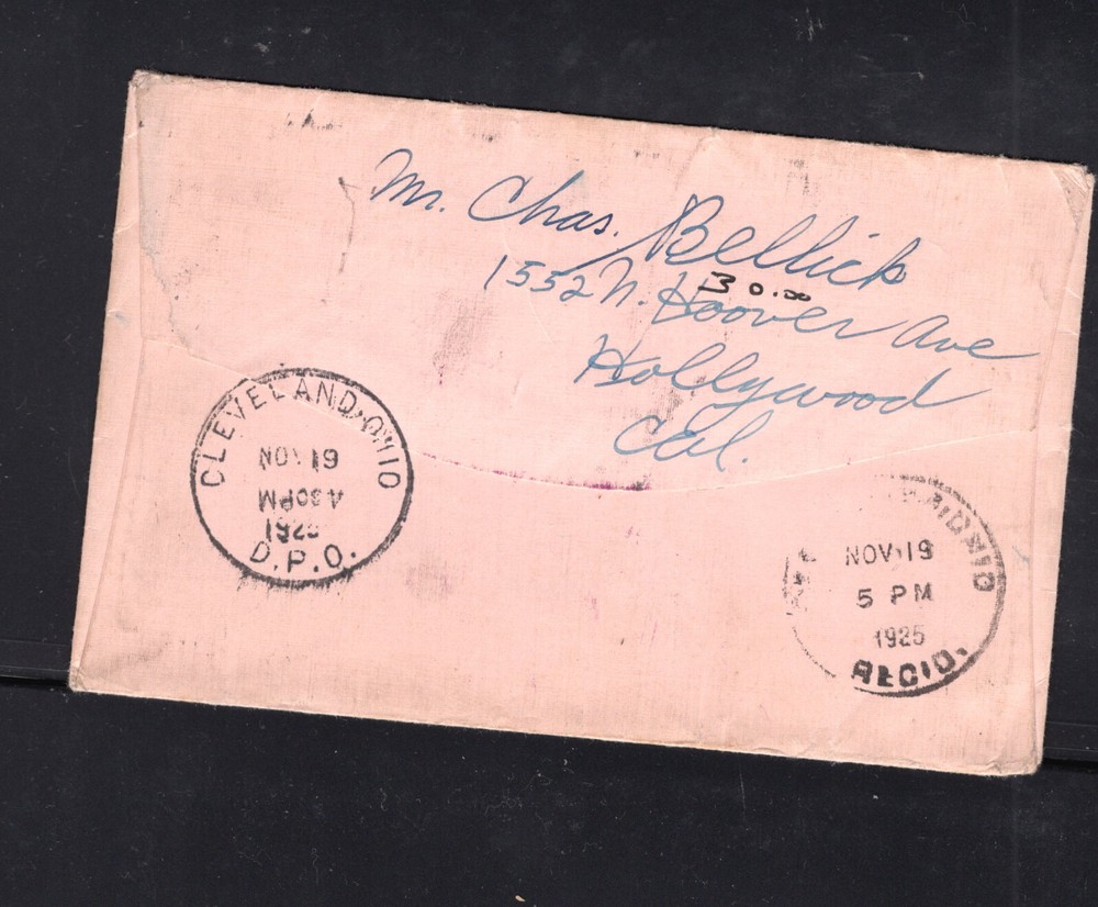 US C6 on cover 1925