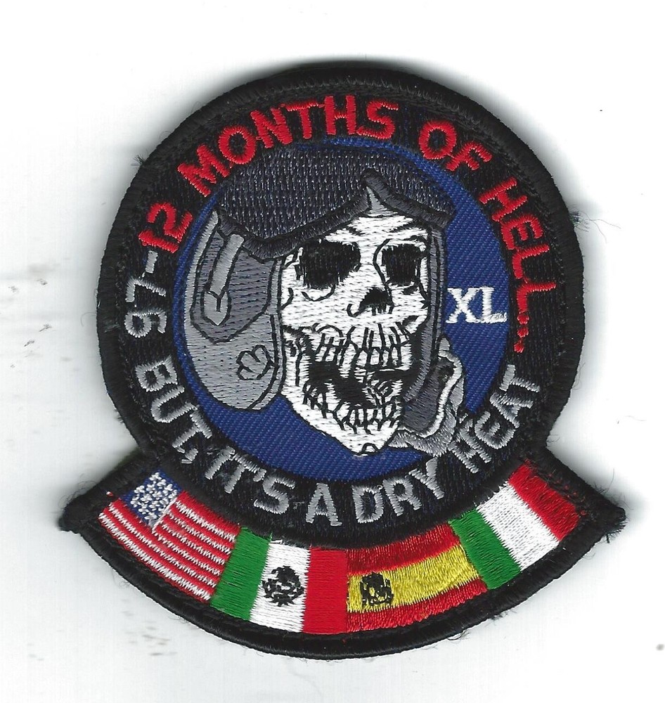 USAF PILOT TRAINING CLASS 97-12 "12 MONTHS OF HELL" patch