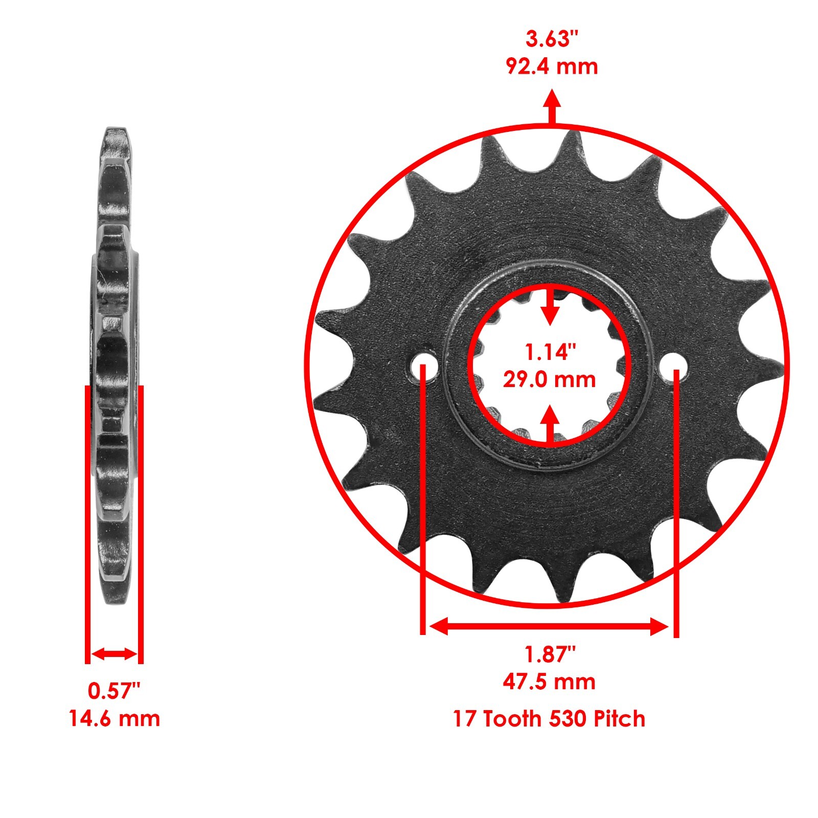 Red O-Ring Drive Chain & Sprockets Kit For Honda CBR1100XX Blackbird 1997-2007