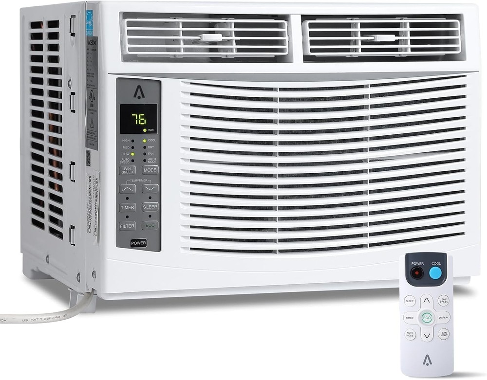 ❇️6000btu Window Air Conditioner 115V Remote & WIFI Control 24H Timer AC Unit
