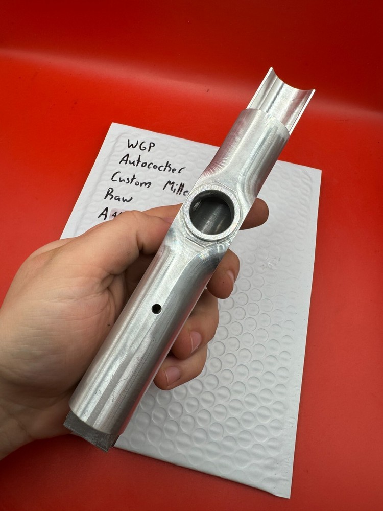 WGP Autococker Custom Milled Body Raw Silver