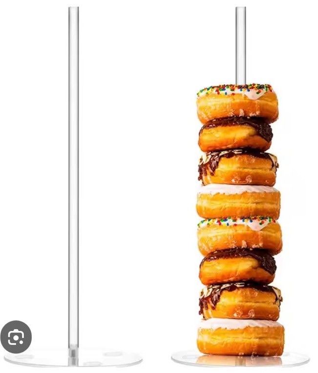 toolsure Donut Stand 2-pack 15” Acrylic NEW