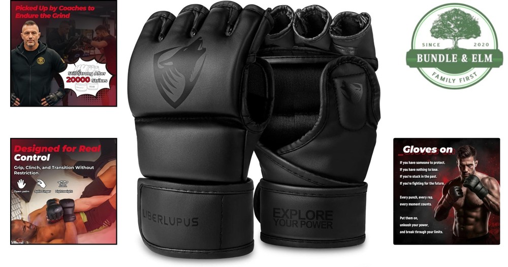 Ambidextrous Training Gloves with Hook and Loop Closure for Every Fighter