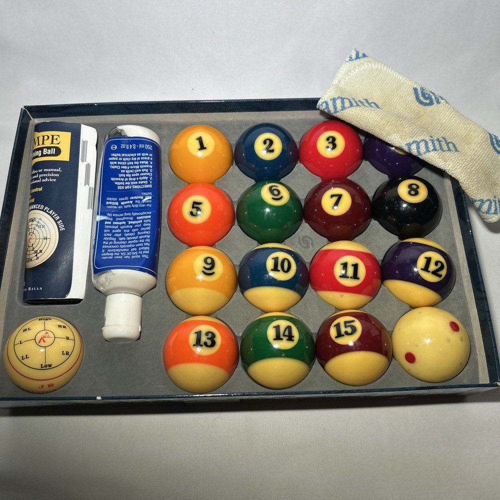 Belgian ARAMITH Pro-Cup Pool Billiard Ball Set Value Pack Open Box