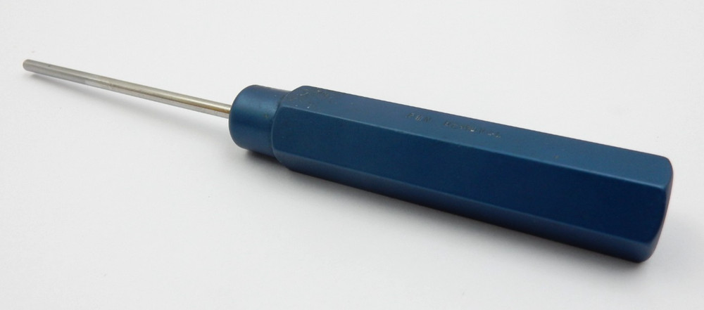 STANDARD BLUE ANODIZED HANDLE CABLE ASSEMBLY PIN REMOVAL TOOL
