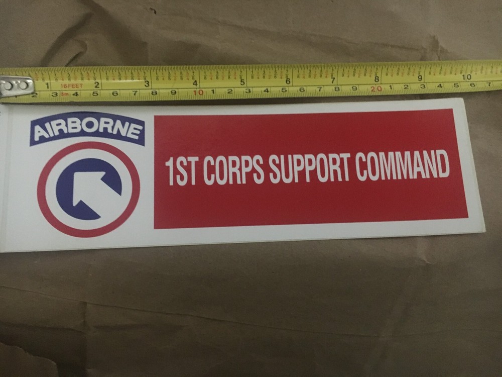 US Army 1st Corps Support Command Bumper Sticker