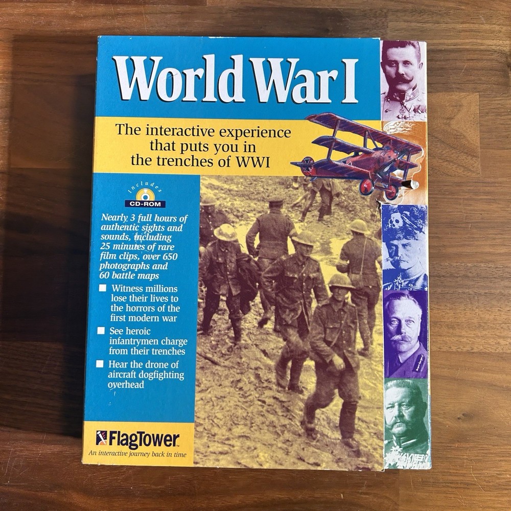 Brand New Sealed FlagTower World War I Interactive Experience PC/Mac CD-ROM