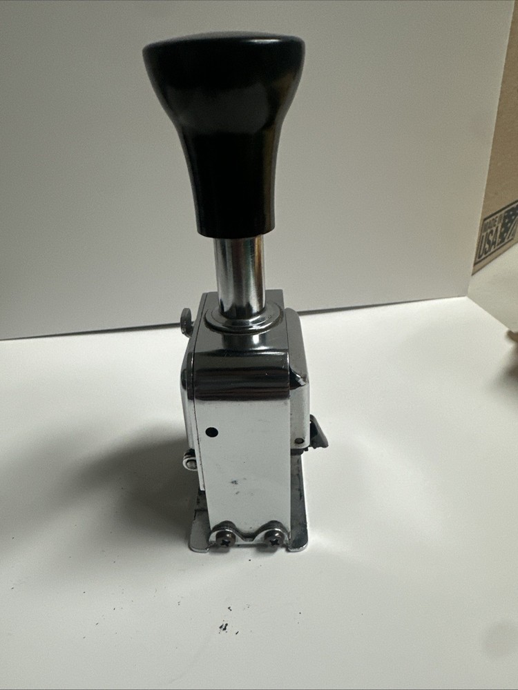 Lightning Auto-Number Vintage Automatic Self Inking Sequential Numbering Stamp