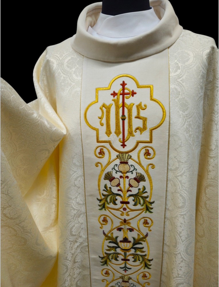 White  Chasuble Vestment Kasel