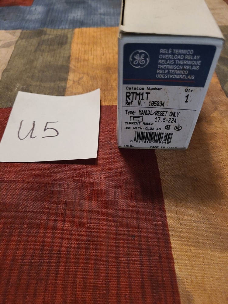 General Electric Overload Relay RTM1T
