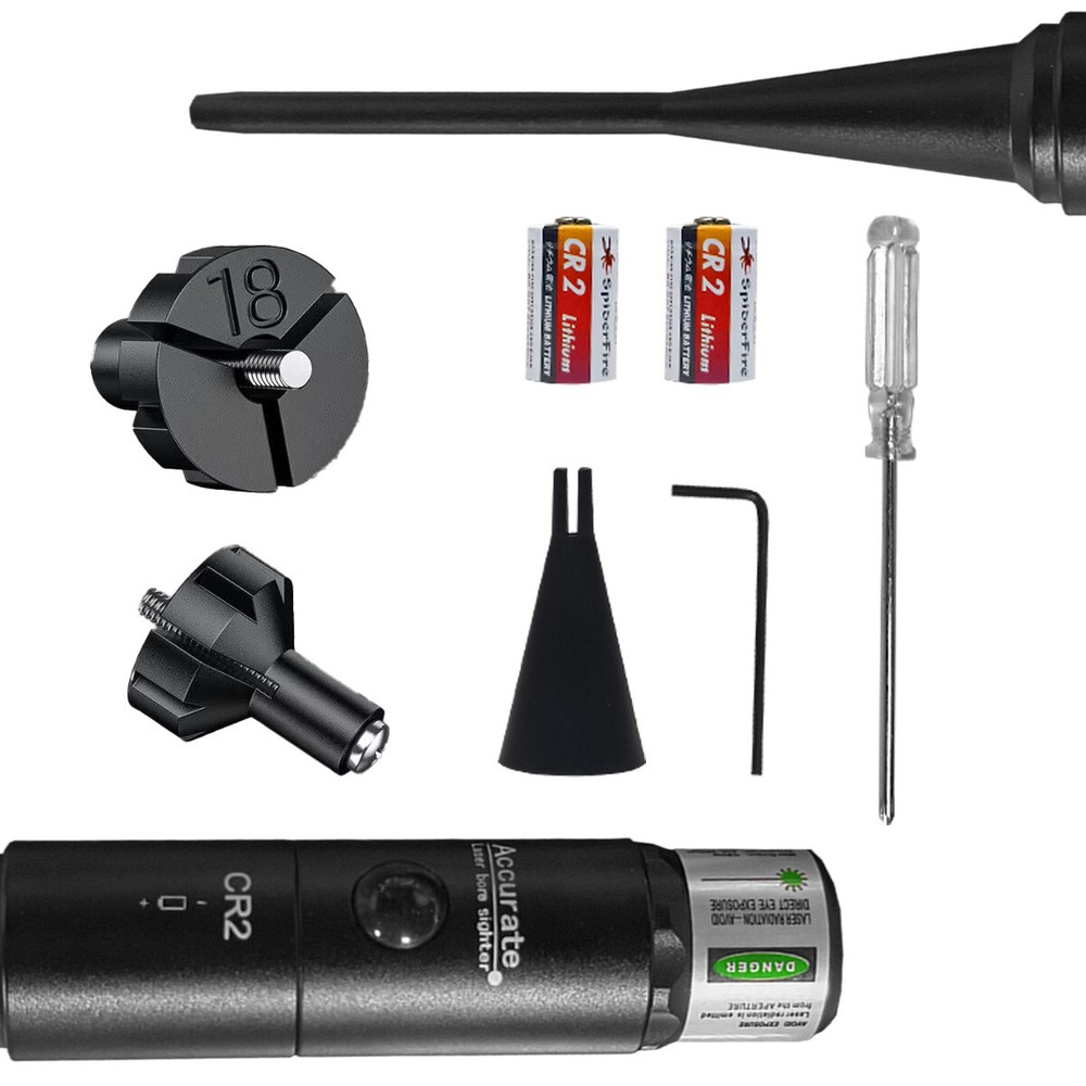 Professional Laser Bore Sight Kit Multiple Caliber Upgraded Green Bore Sighter