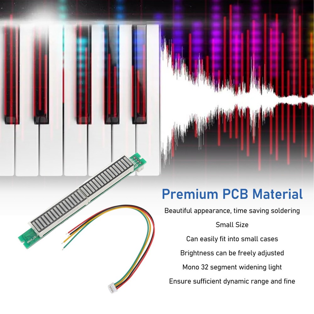 DIY Sound Level Indicator With 32 Bit 8 Effects Display Visualizer Adjustable⭐