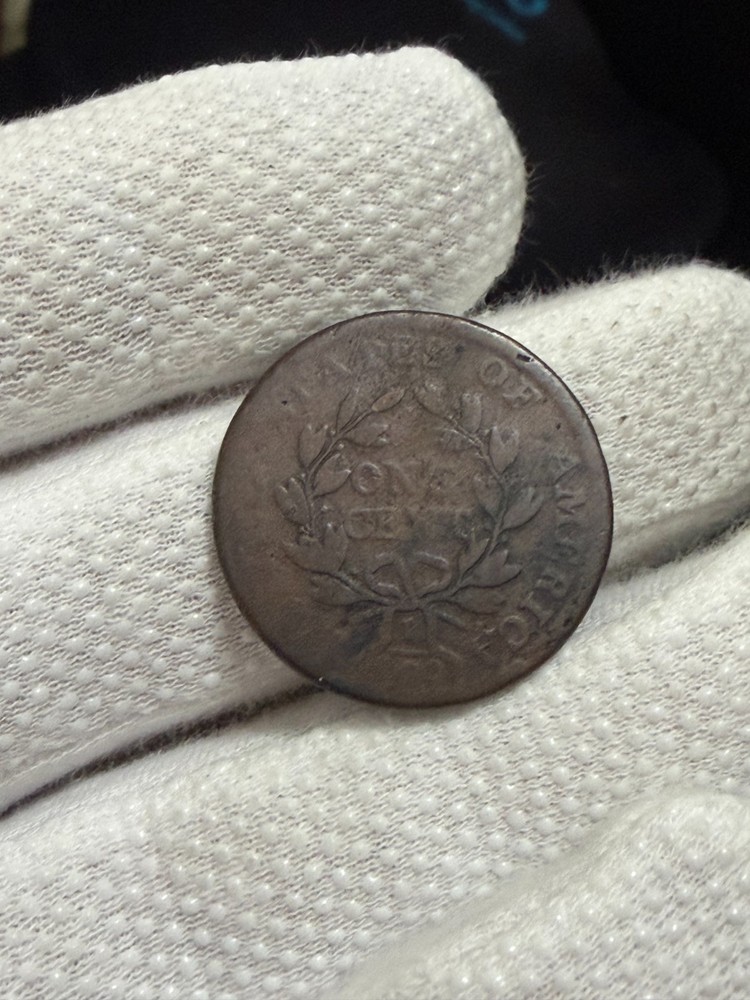 1798 Draped Bust Large Cent Old US Type Coin Nice Details