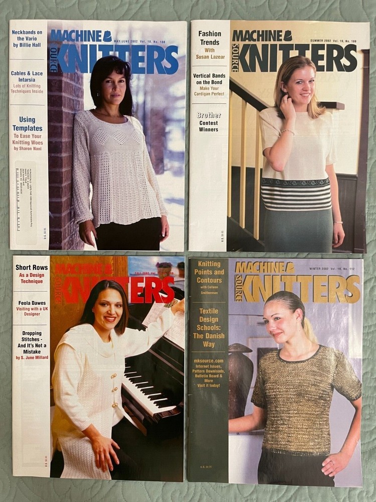Machine Knitter Source - Complete Set, 2002- 4 magazines!