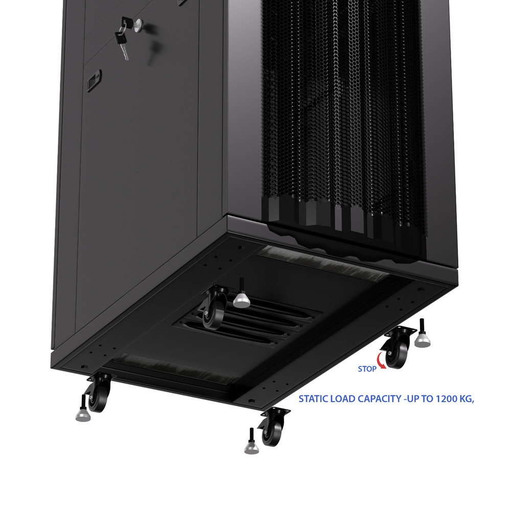 Sysracks 32U 32'' Deep IT Network Data Server Rack Cabinet Mesh Vented Door