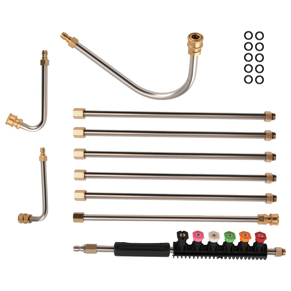 4000PSI High Pressure Washer Extension Rods Wand Replace Lance Gutter Cleaner