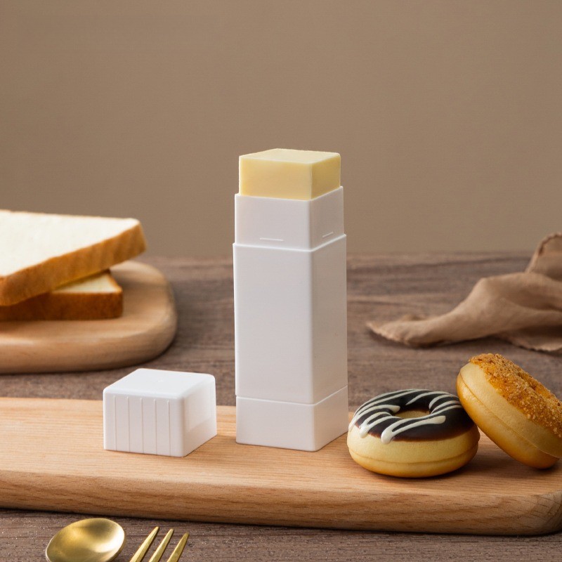 Plastic Manual Butter Spreader Holder Stick Storage Box Kitchen Cooking Gadget