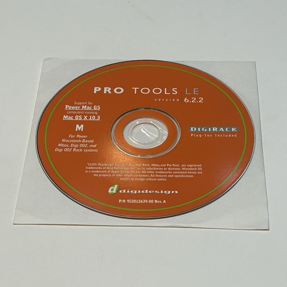Pro Tools LE 6.2.2 For Mac + Plugins