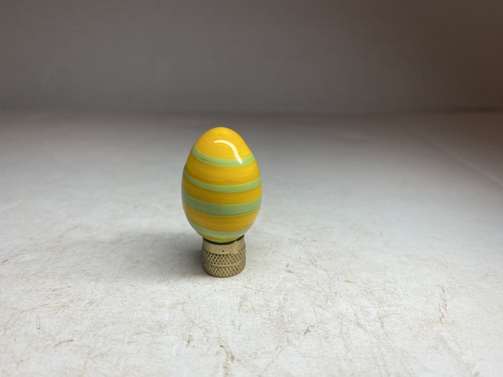 Vintage Glass Egg Shape Finial