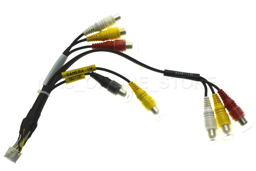 ALPINE IVA-NAV20 IVANAV20 RCA CABLE AUX-IN/OUT W/ GUIDE / CAMERA INPUT