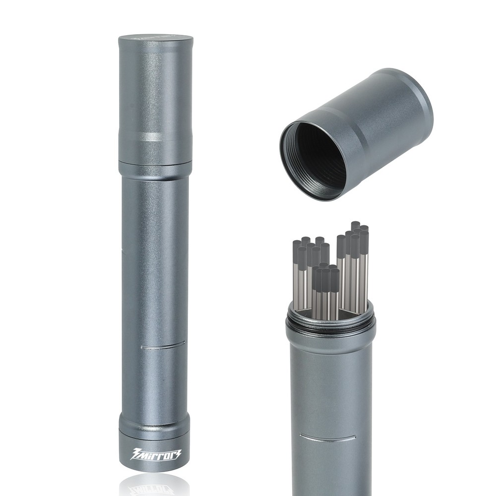 3mirrors TIG Welding Tungsten Electrode Storage Solution 3 Section Magnetic Case