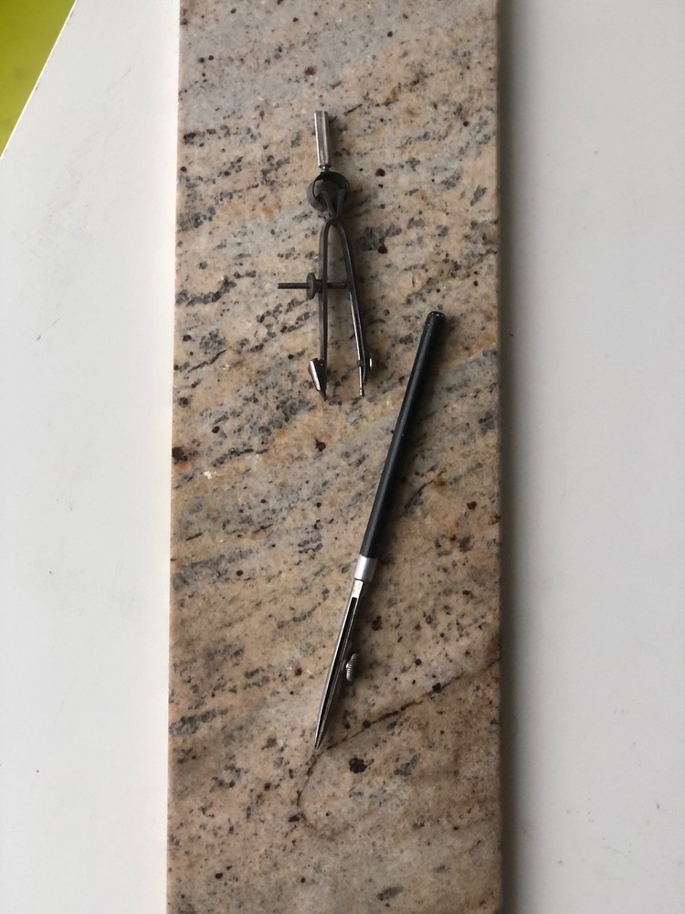 Vintage Metal Drafting Ruling Pen / Drafting Tool w/ Mini Compass