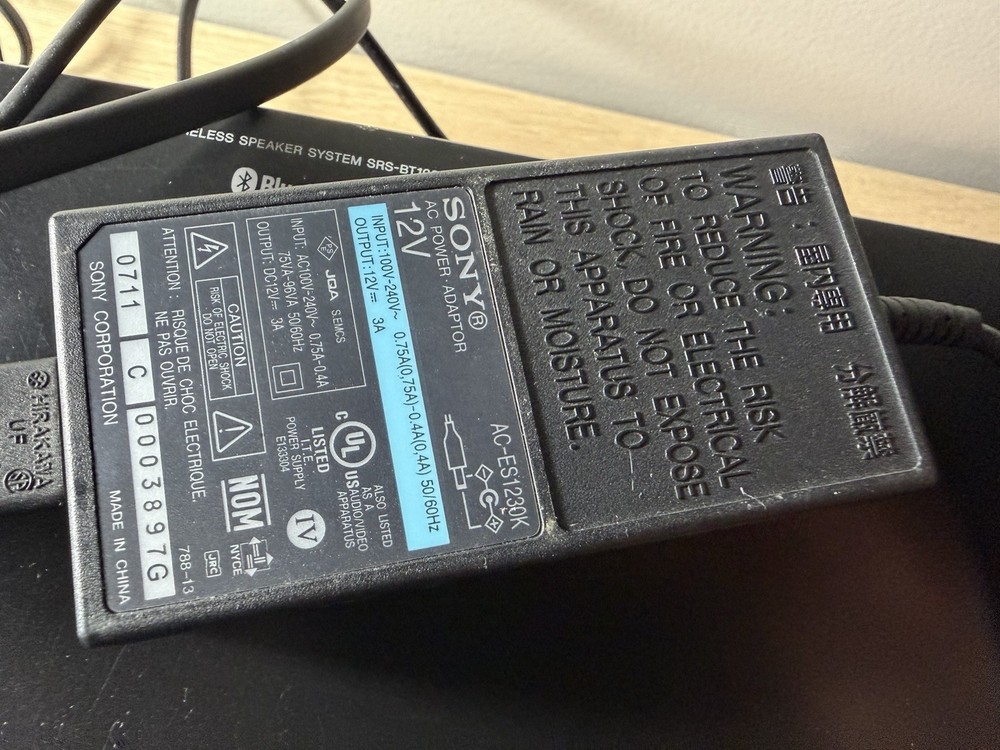 SONY Speaker System SRS-BT100 - Tested Working! Bluetooth Speaker